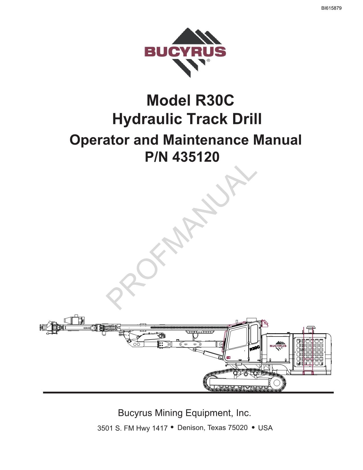 Caterpillar Cat R30C Hydraulische Raupenbohrmaschine BEDIENUNGS- UND WARTUNGSHANDBUCH