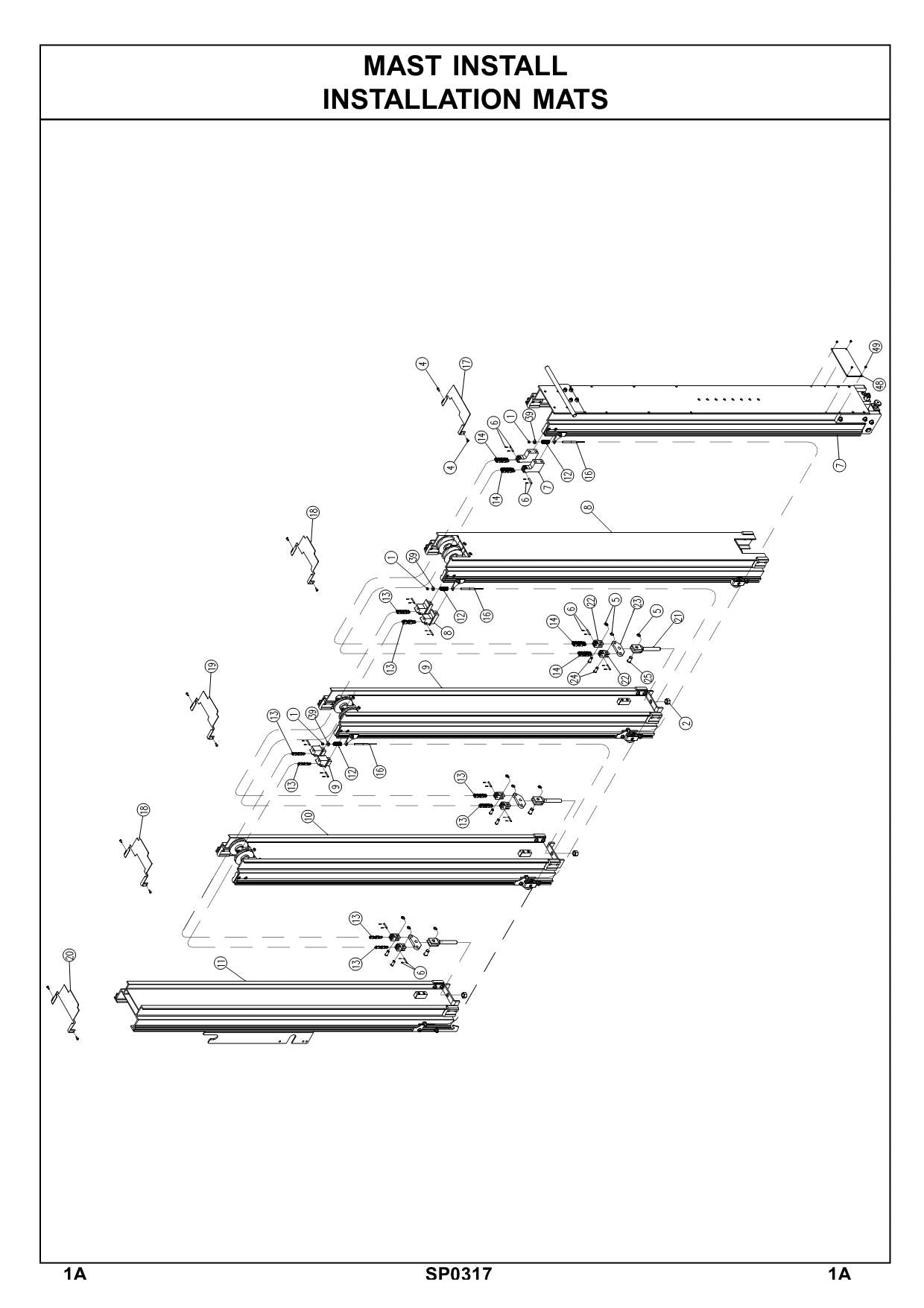 TOUCAN P20 Lift Parts Catalog Manual 26278-26284 26289 26290 Multi language