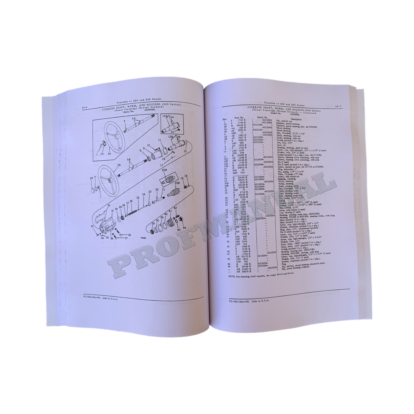 CATALOGUE DE PIÈCES DÉTACHÉES POUR TRACTEUR JOHN DEERE 620 630 + !BONUS!