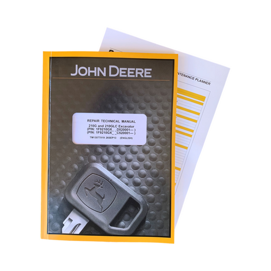 JOHN DEERE 210G 210GLC EXCAVATOR REPAIR SERVICE MANUAL + !BONUS! TM13077X19