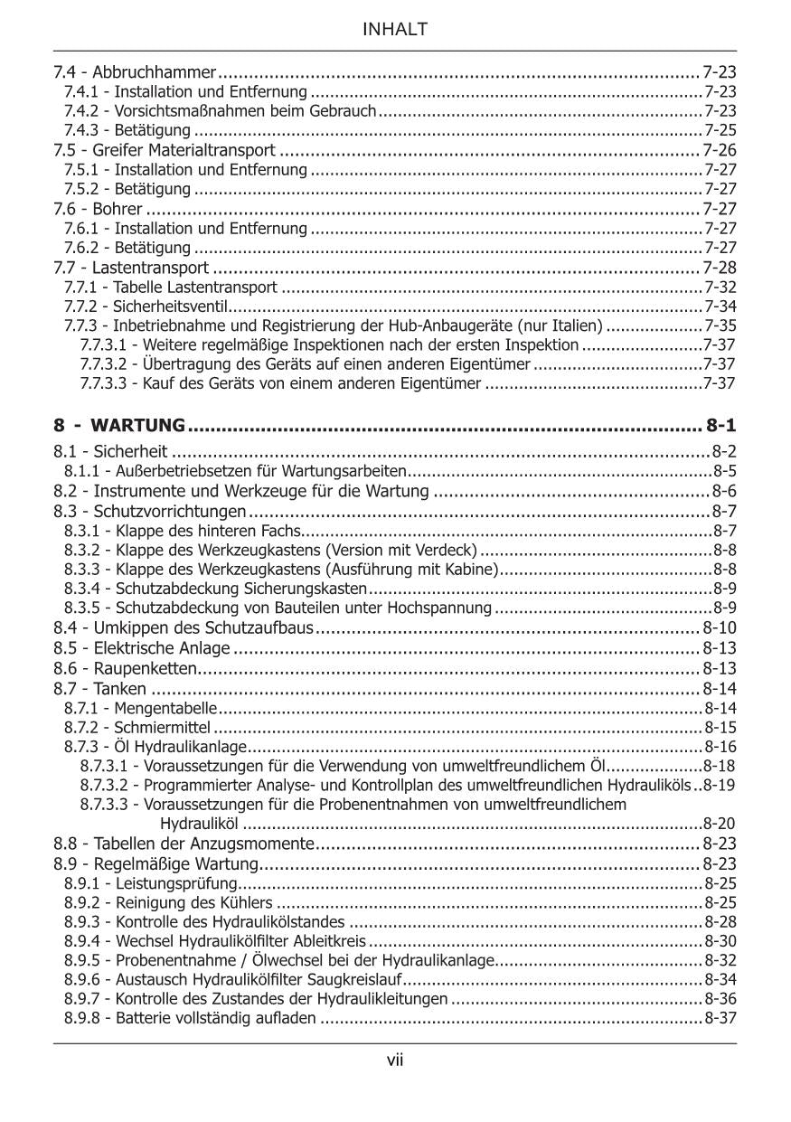 New Holland E25X Bagger Manuel d'instructions