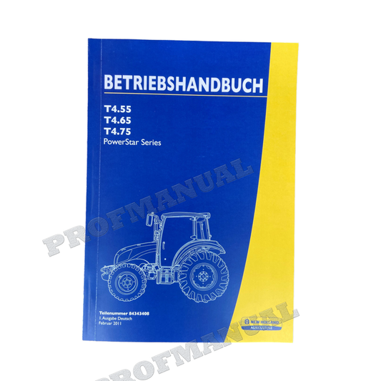 Manuel de maintenance pour tracteur New Holland power star T4.55 T4.65 T4.75