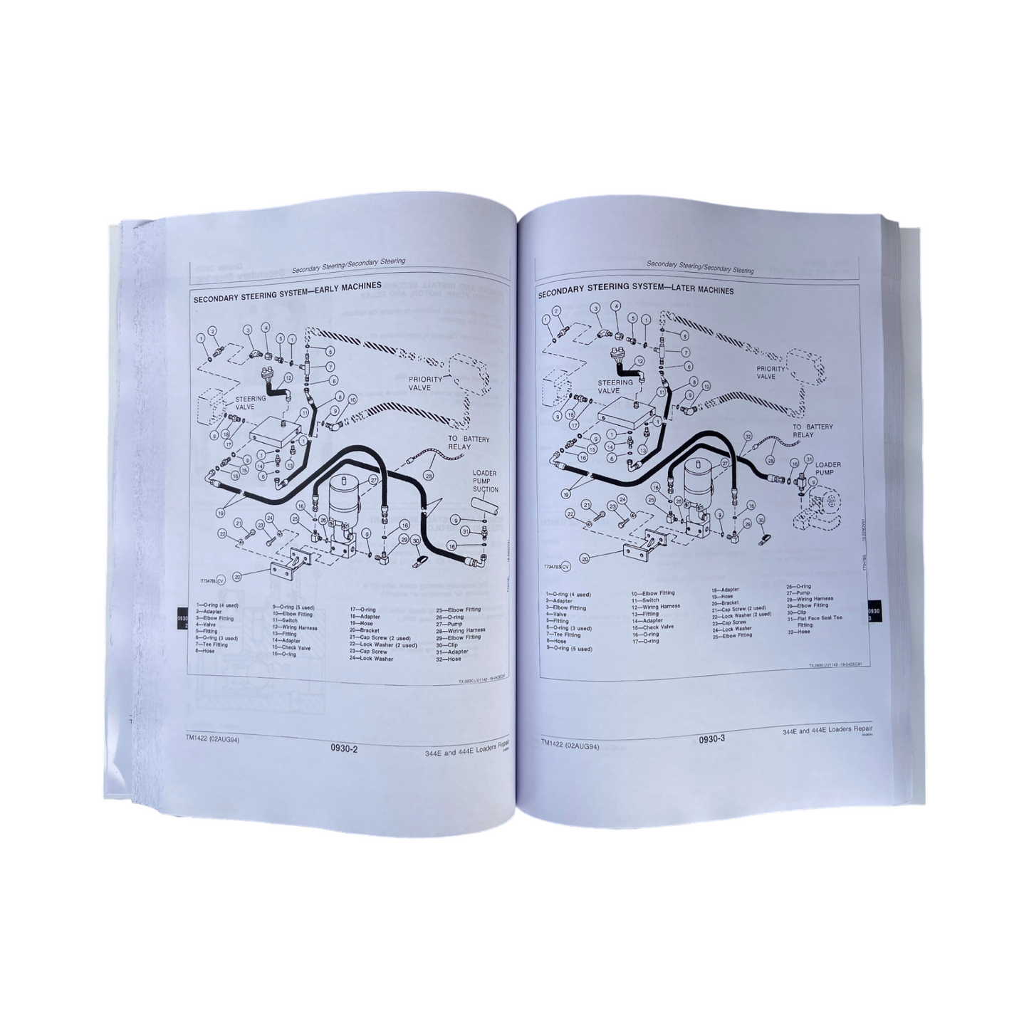 JOHN DEERE 344E 444E LOADER REPAIR SERVICE MANUAL