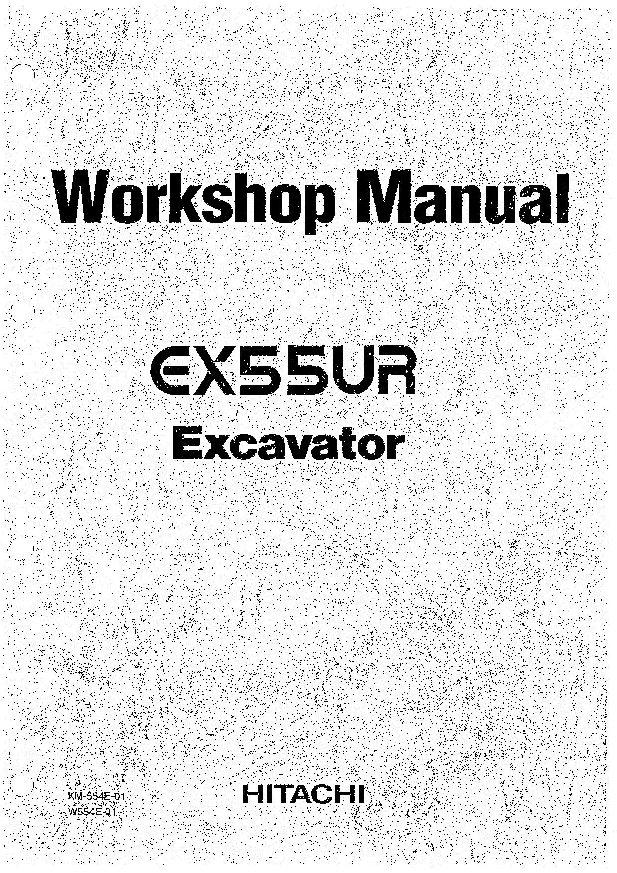 Hitachi EX55UR Excavator Workshop Repair Service manual