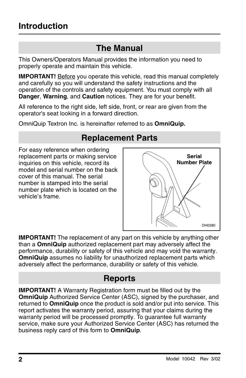 SKYTRAK 10042 Telehandler Maintenance Operation Operators Manual 8990393