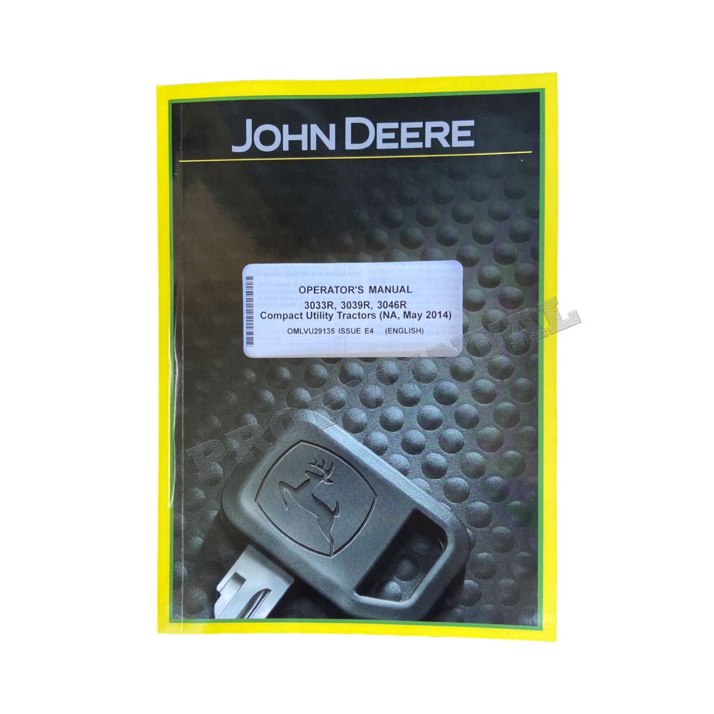 JOHN DEERE 3033R 3039R 3046R TRAKTOR BEDIENUNGSANLEITUNG SER 10001-