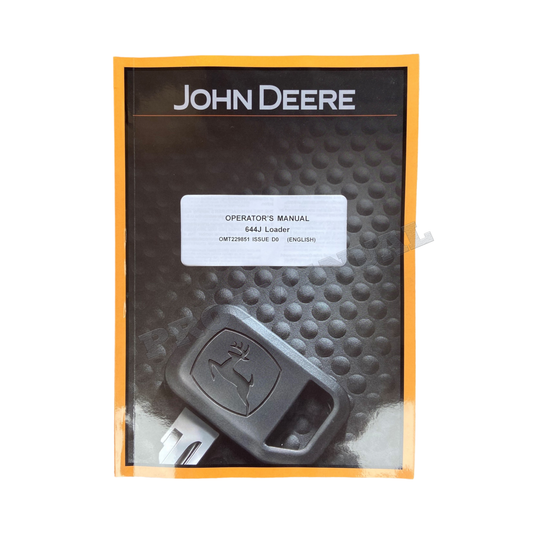 MANUEL D'UTILISATION DU CHARGEUR JOHN DEERE 644J 