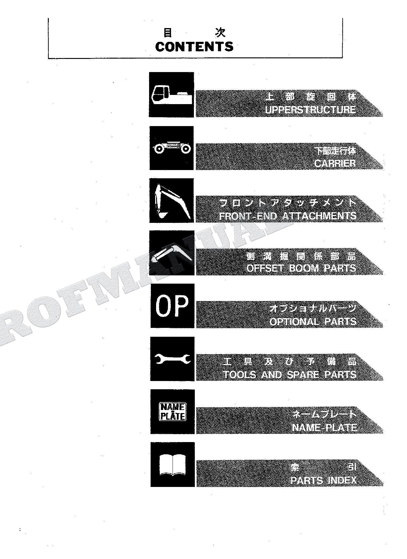 HITACHI EX60WD-2 GERMANY Excavator Parts Catalog Manual