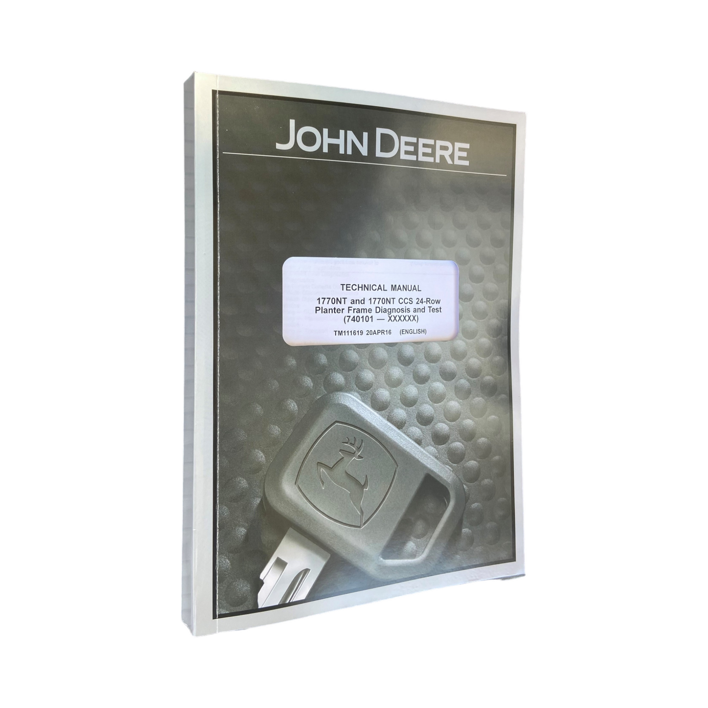 JONH DEERE 1770NT PLANTER DIAGNOSTIC SERVICE MANUAL TM111619