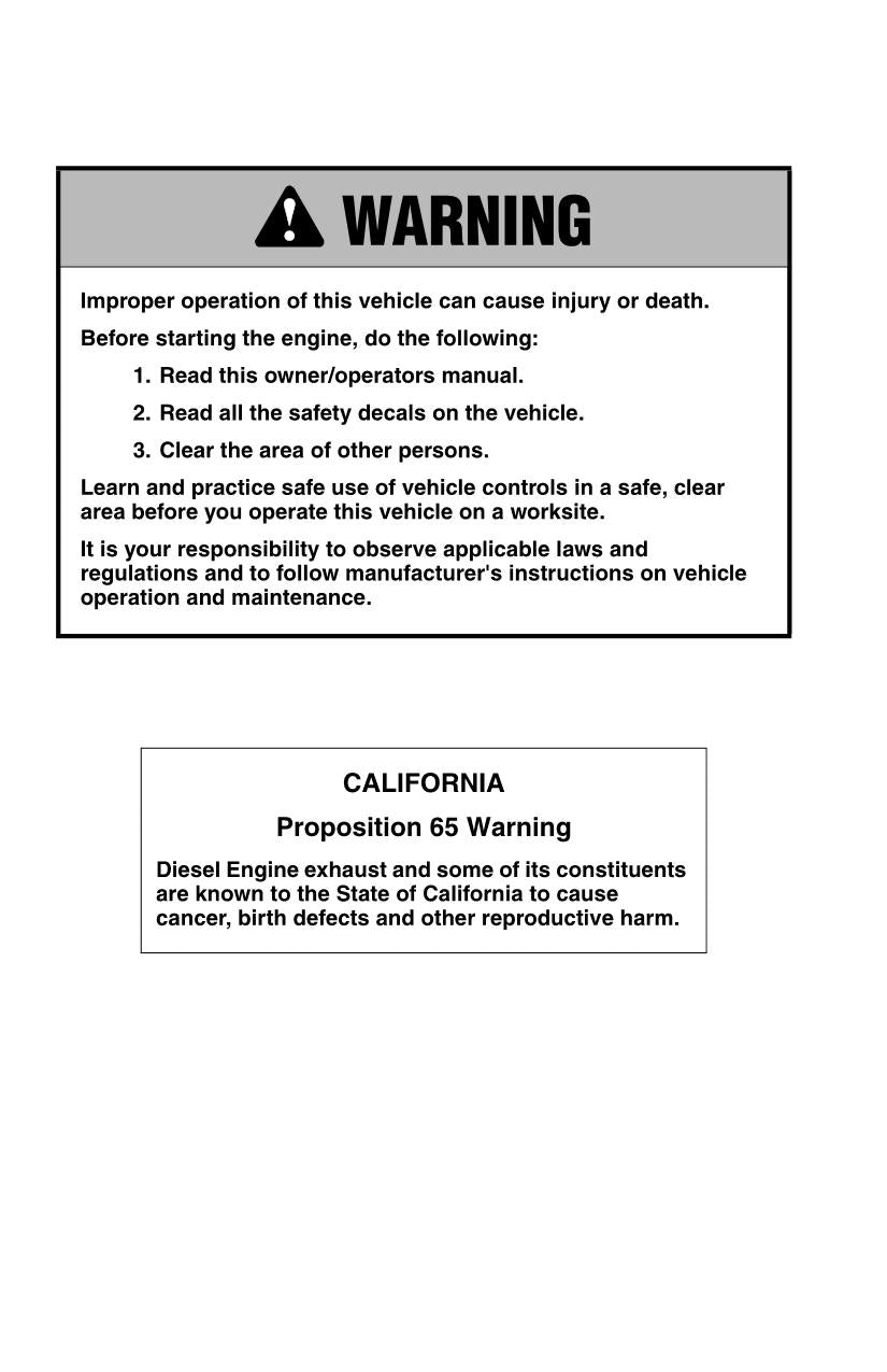 SKYTRAK 3606 Telehandler Maintenance Operation Operators Manual