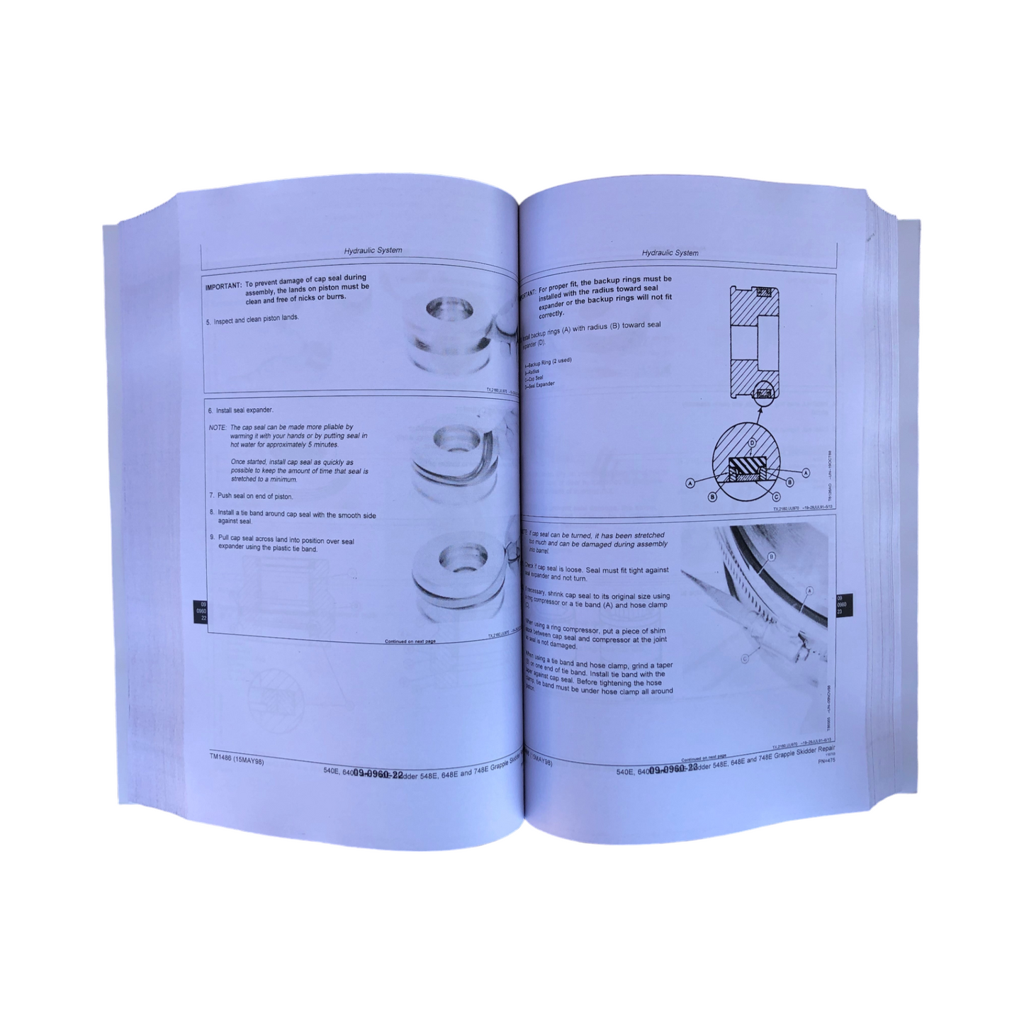 JOHN DEERE 540E 548E 640E 648E 740E 748E SKIDDER-REPARATUR-SERVICEHANDBUCH