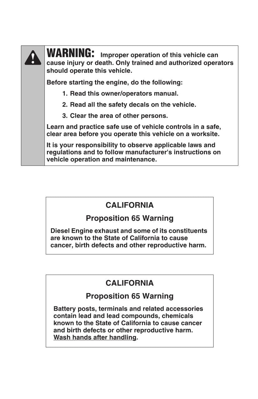 SKYTRAK 644E-38 Telehandler Maintenance Operation Operators Manual