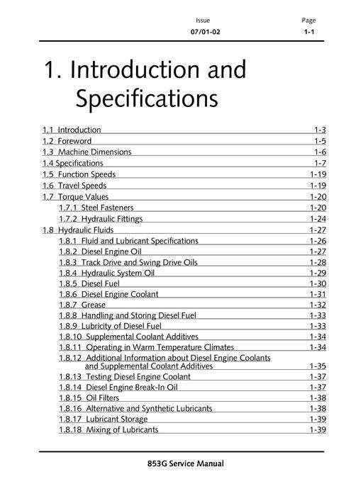 JOHN DEERE 853G TRACKED FELLER BUNCHER SERVICE REPAIR MANUAL