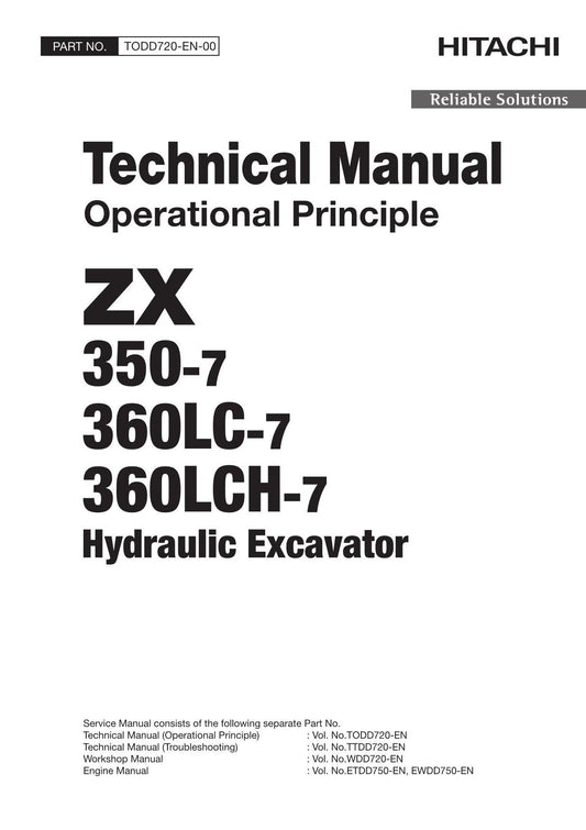 Hitachi ZX360LCH-7 Operational Principle Excavator Service Manual Oceanian ver