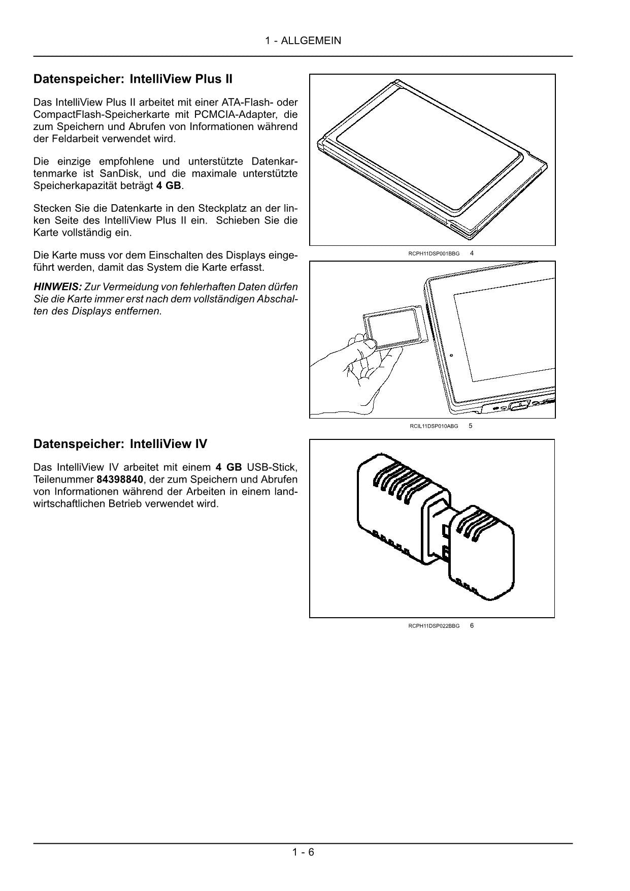 New Holland INTELLIVIEW IV PLUS II Betriebsanleitung