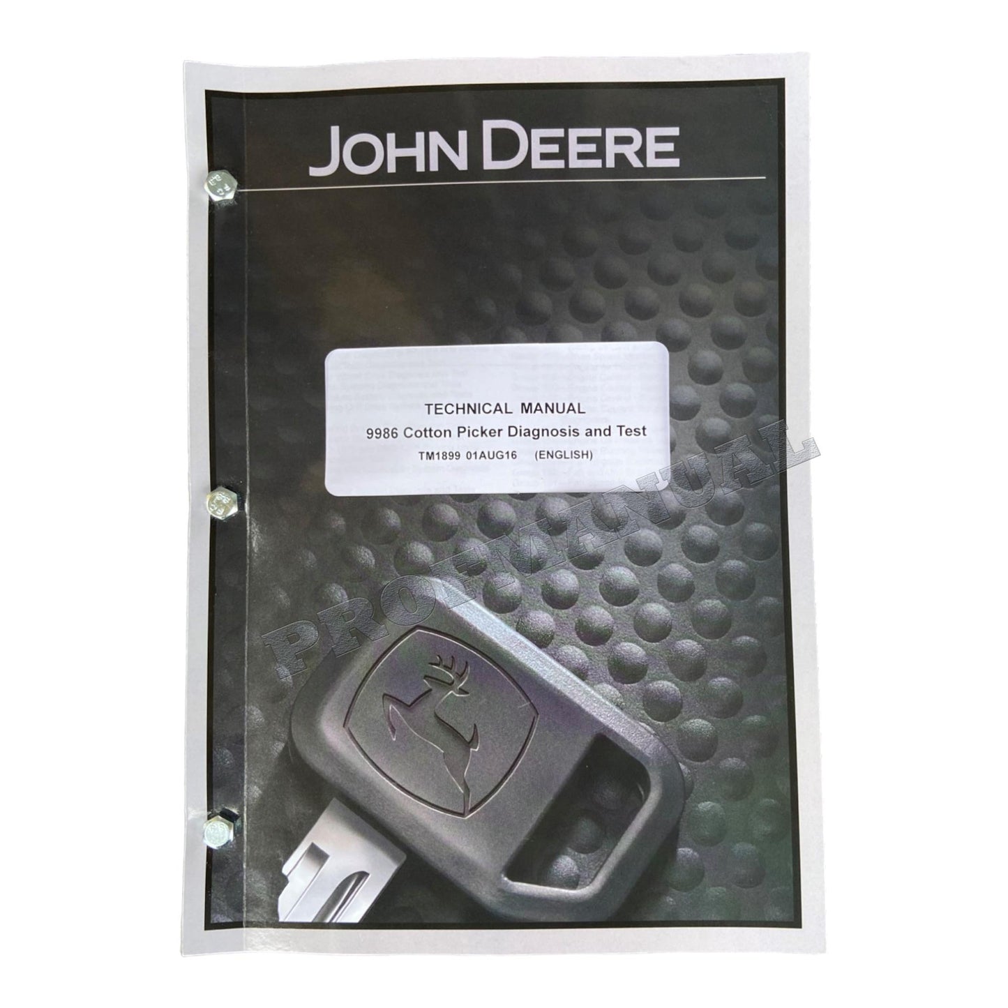 JONH DEERE 9986 COTTON PICKER DIAGNOSTIC SERVICE MANUAL TM1899