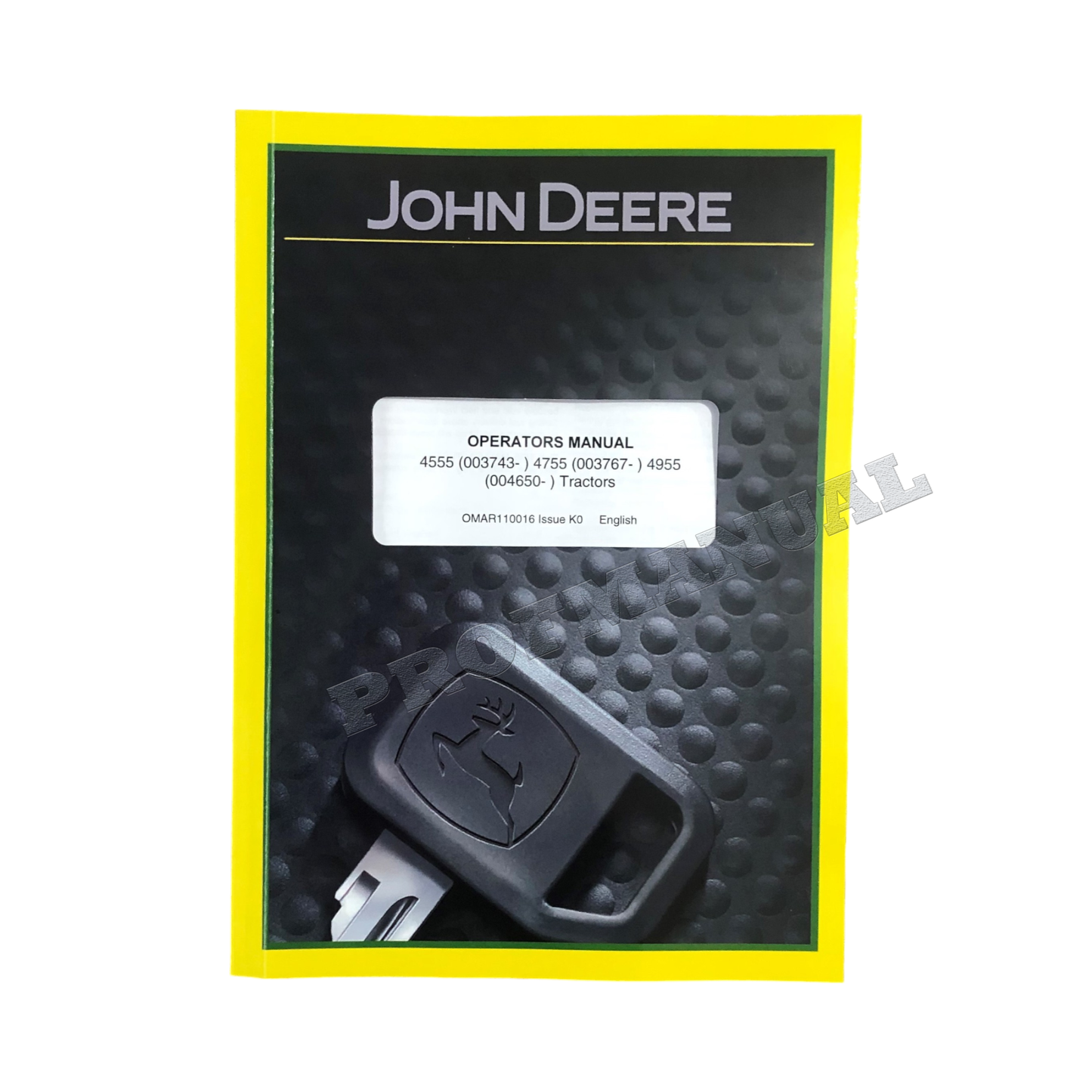 JOHN DEERE 4555 4755 4955 TRAKTOR-BETRIEBSHANDBUCH Nr. 2