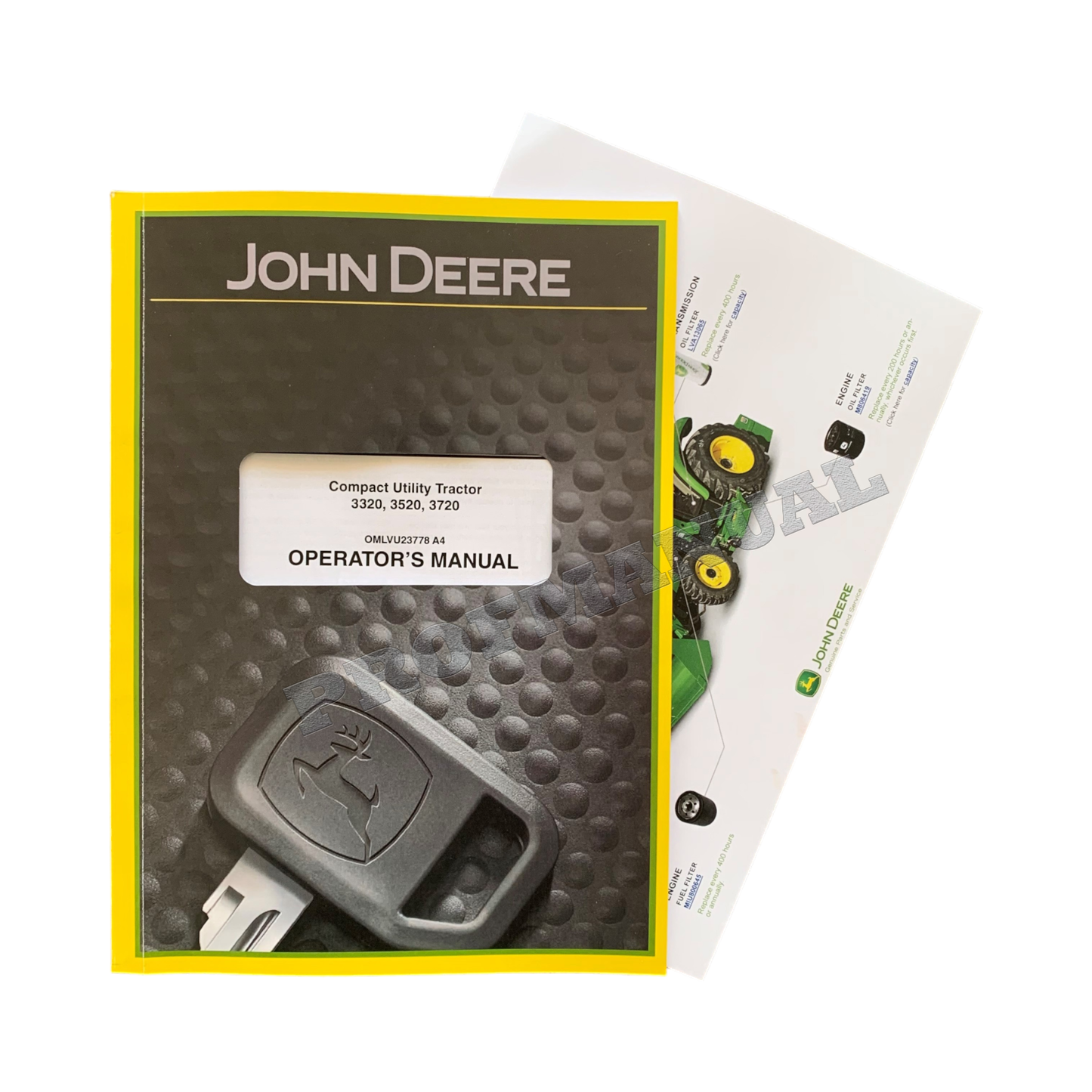 JOHN DEERE 3320 3520 3720 TRAKTOR-BETRIEBSHANDBUCH + !BONUS! OMLVU23778