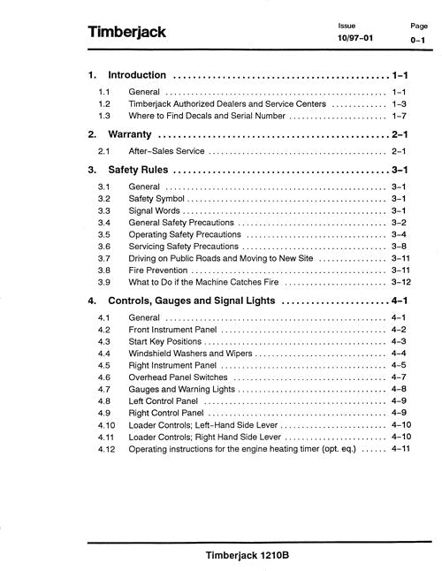 JOHN DEERE 1210B FORWARDER SERVICE-REPARATURHANDBUCH