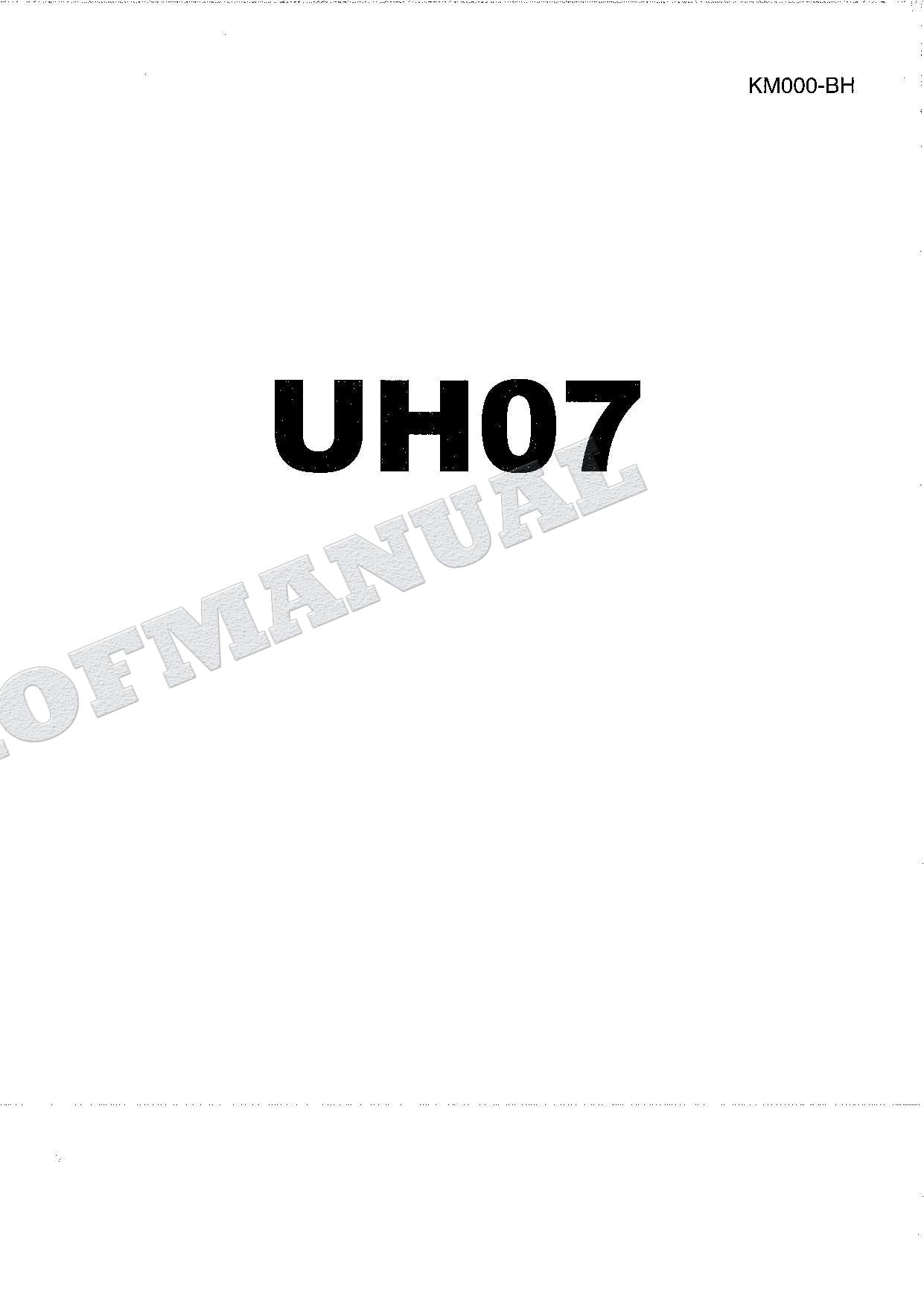 HITACHI UH07 Hudraulic Excavator Service manual