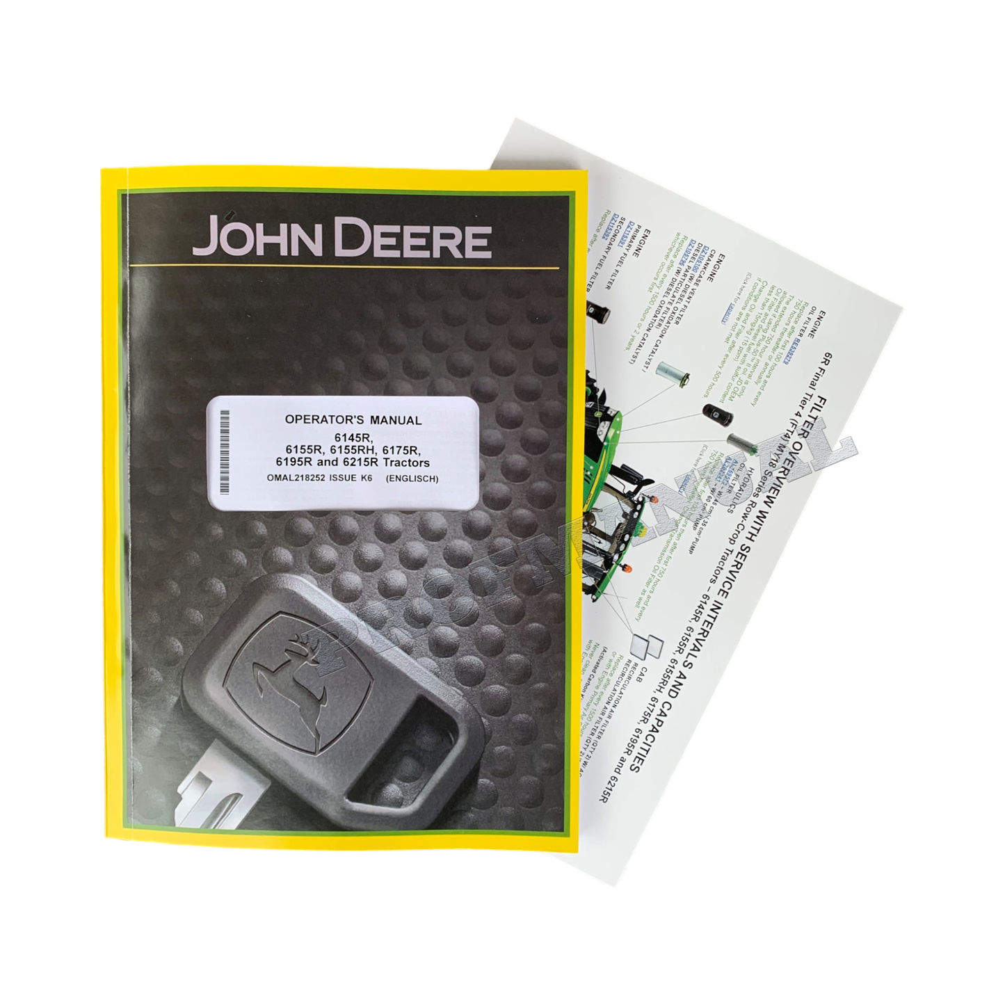 JOHN DEERE 6155R 6145R 6155RH TRACTOR OPERATORS MANUAL + !BONUS!