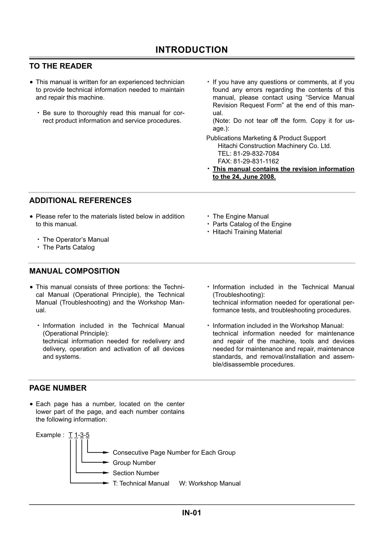 Hitachi ZX22U-2 Excavator Service Manual with Schemes