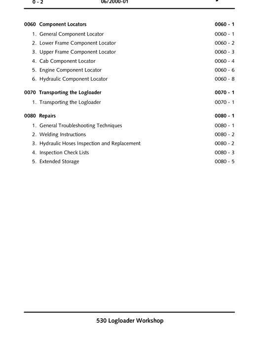 JOHN DEERE 530 KNUCKLEBOOM LOADER SERVICE REPAIR MANUAL