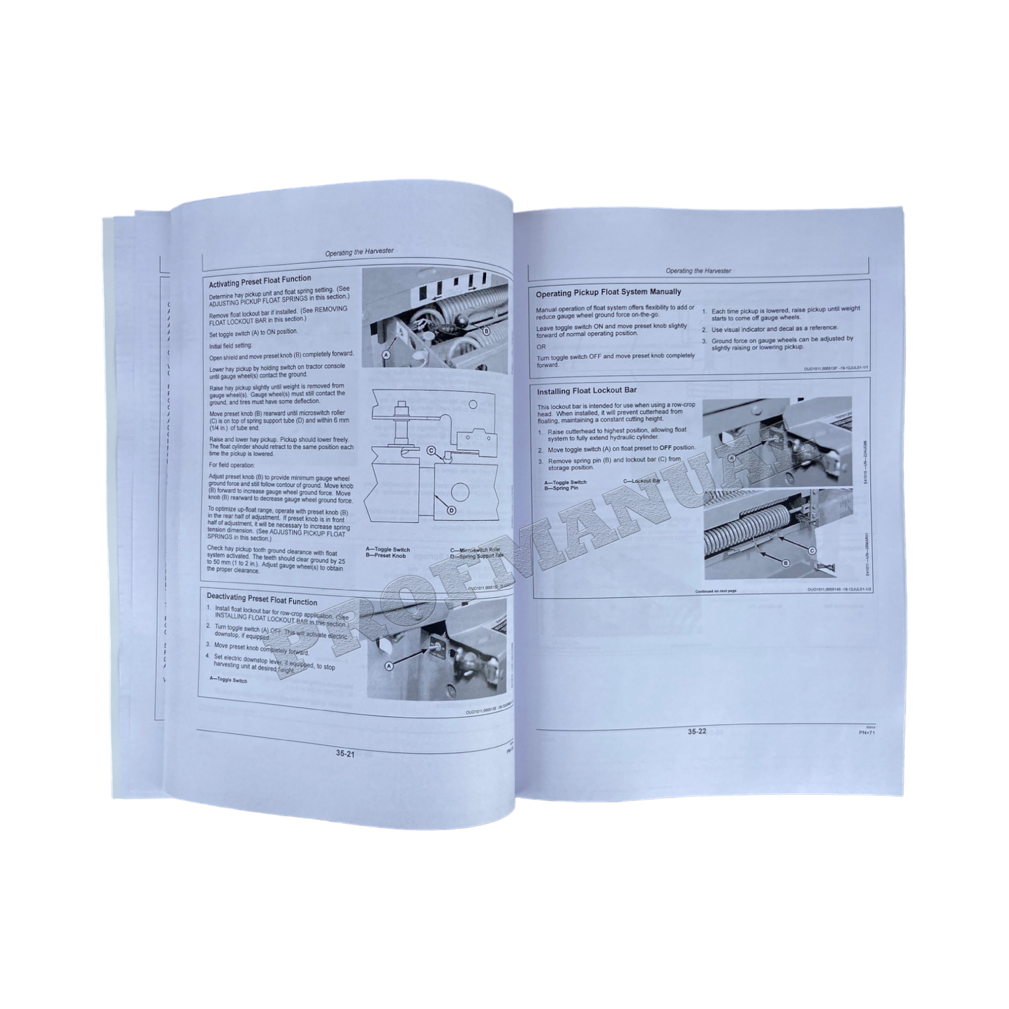 MANUEL D'UTILISATION DE LA MOISSONNEUSE JOHN DEERE 3955 3975 #2