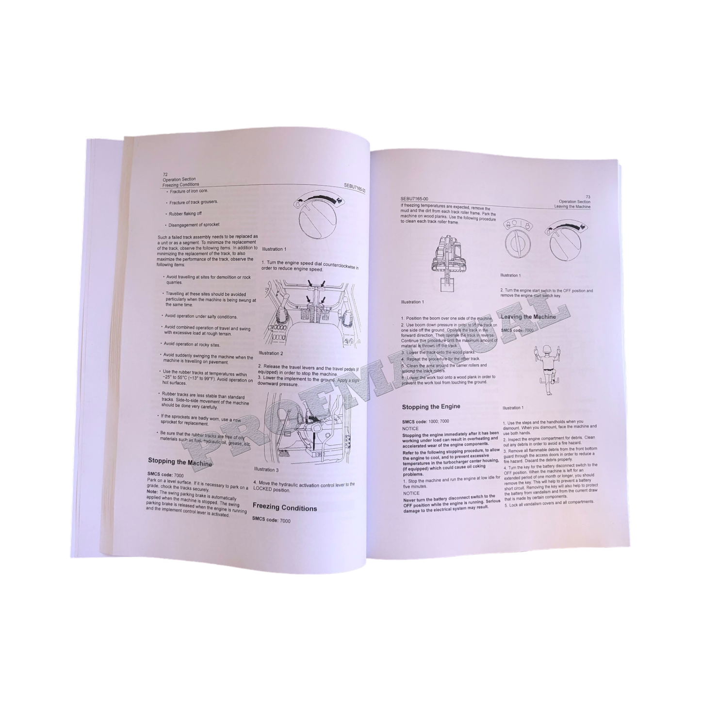 Caterpillar 307B Excavator Operators Manual 7DZ1-Up 4RW1-Up 5CW1-Up 6KZ1-Up