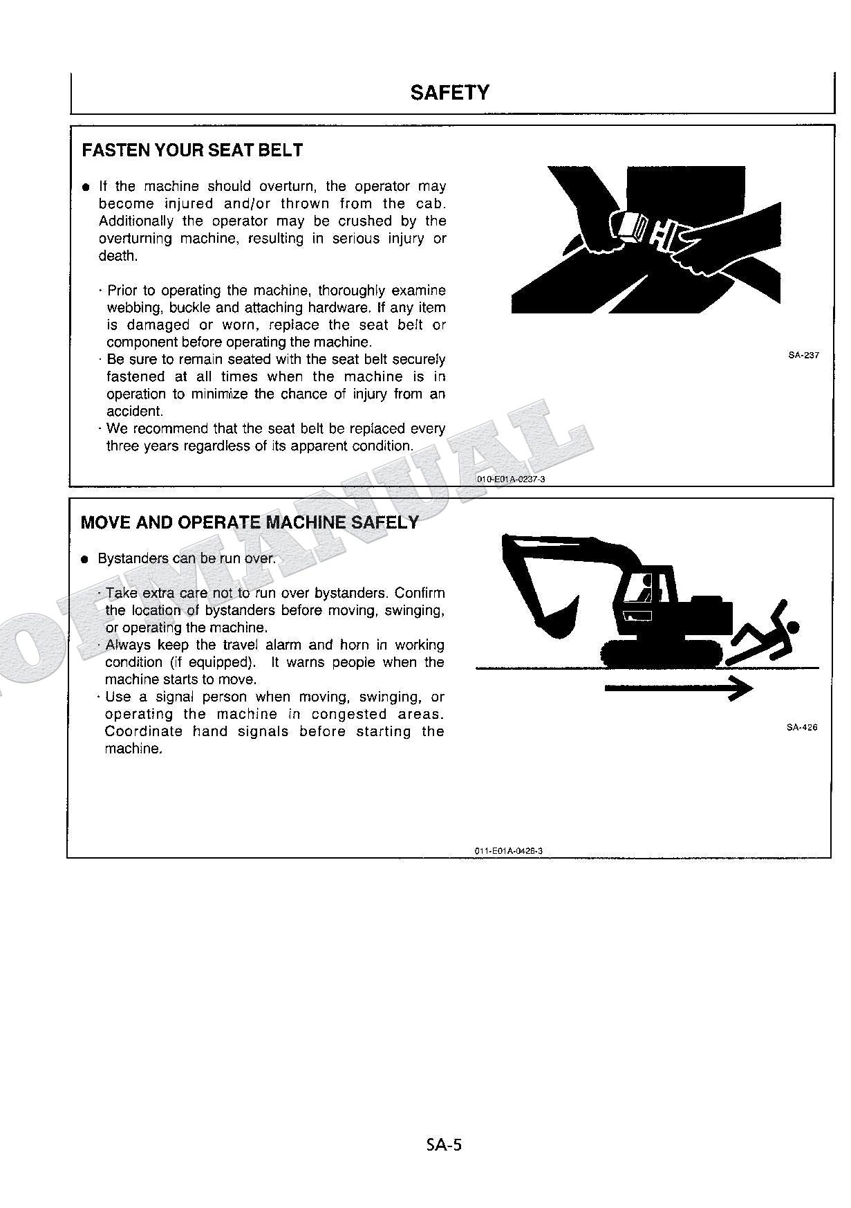 HITACHI EX300-3C Excavator Service manual Troubleshooting with Big Schematics