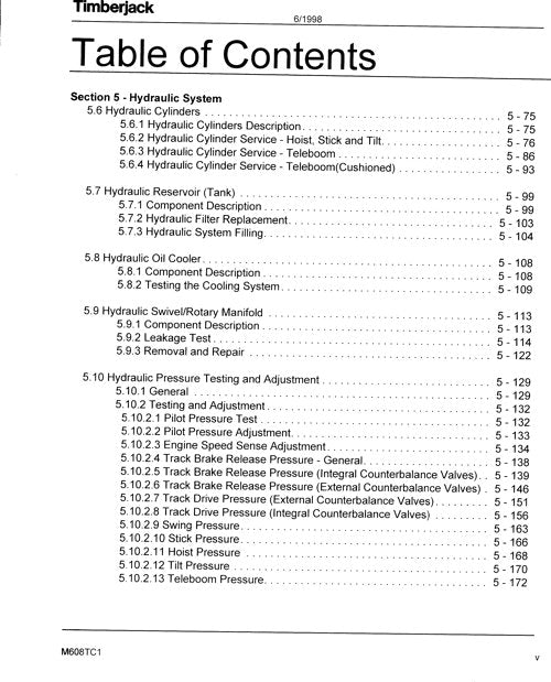 JOHN DEERE 608 TRACKED FELLER BUNCHER SERVICE REPAIR MANUAL