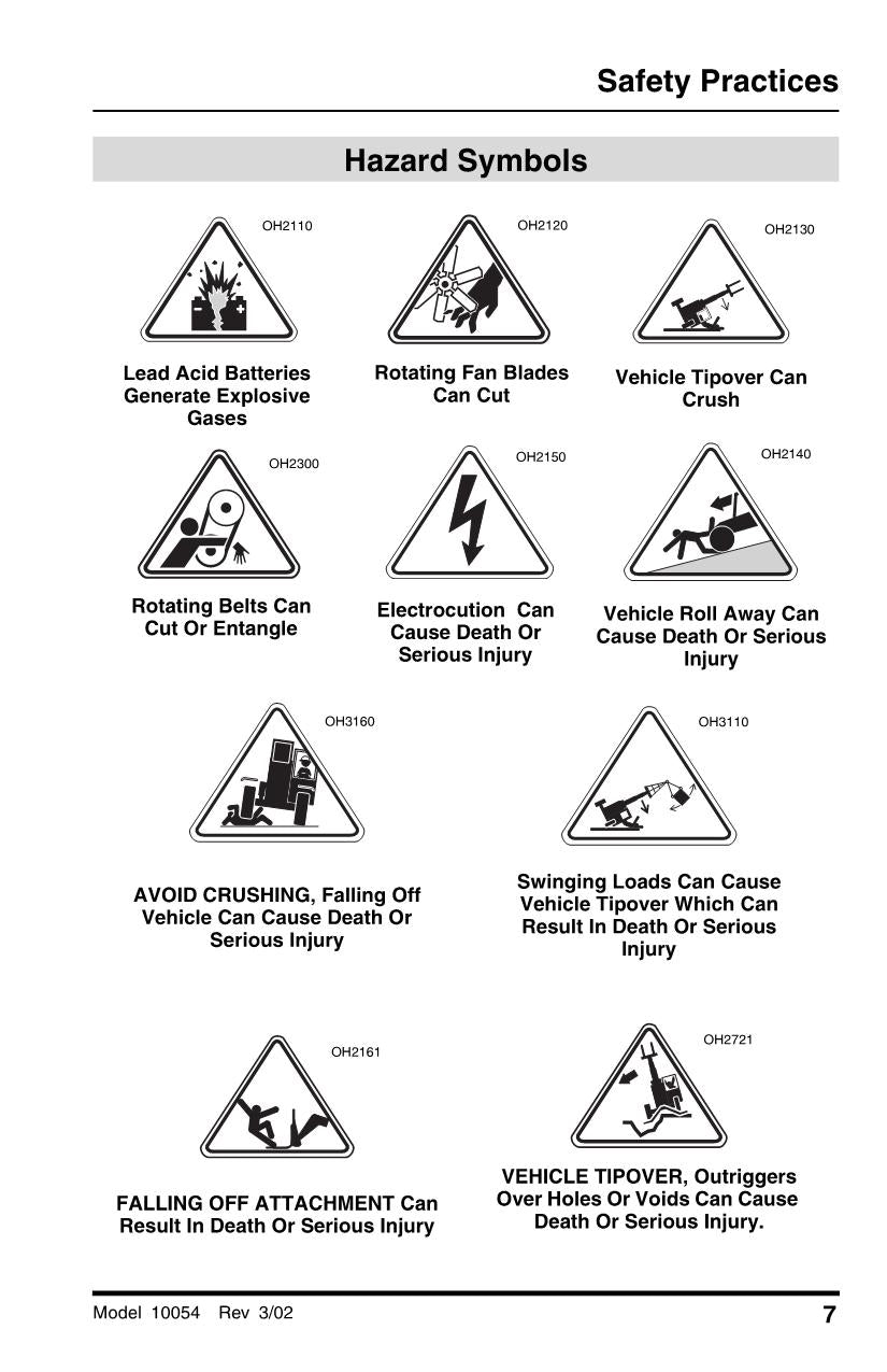 SKYTRAK 10054 Telehandler Maintenance Operation Operators Manual 8990394