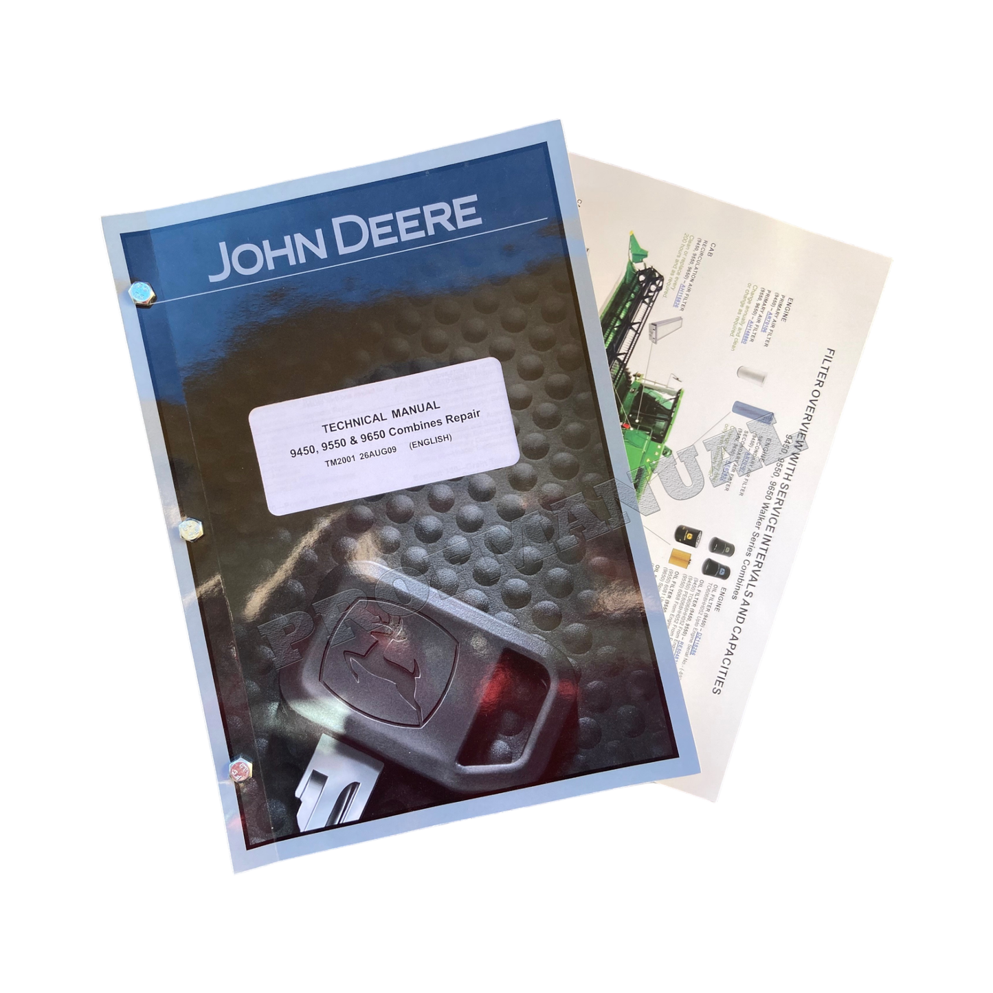 JOHN DEERE 9550 9650 9450 COMBINE REPAIR SERVICE MANUAL + !BONUS!