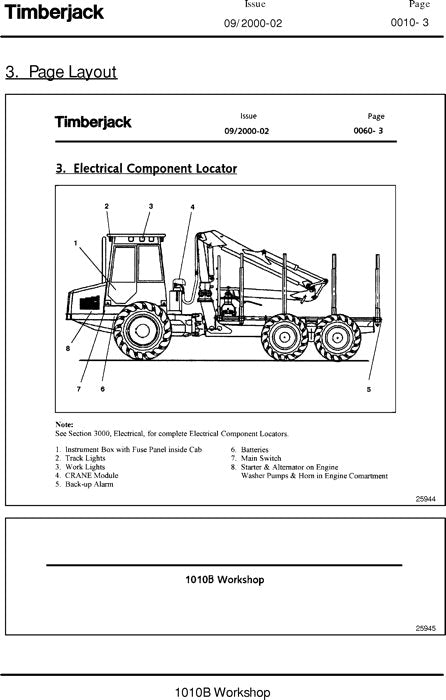 MANUEL DE RÉPARATION ET D'ENTRETIEN DU TRANSPORTEUR JOHN DEERE 1010B TMF060718