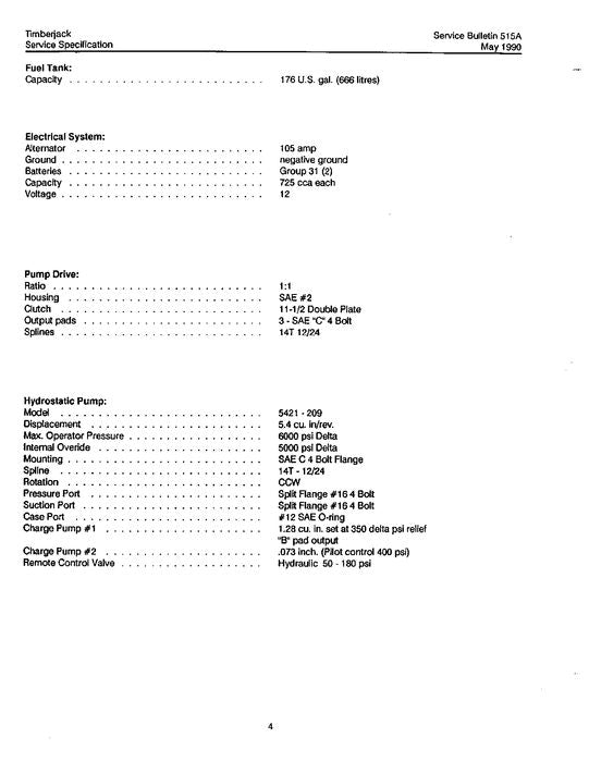 JOHN DEERE 2515 2518 2520 T25 TRACKED FELLER BUNCHER SERVICE MANUAL