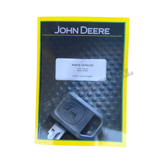 JOHN DEERE X320 TRACTOR PARTS CATALOG MANUAL