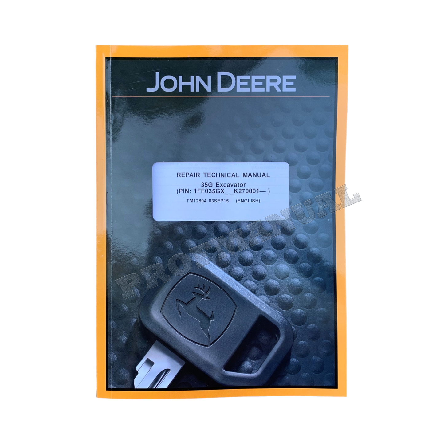 JOHN DEERE 35G EXCAVATOR REPAIR SERVICE MANUAL + !BONUS!