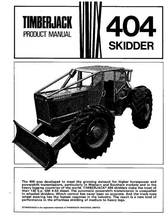 JOHN DEERE 404 SKIDDER SERVICE-REPARATURHANDBUCH