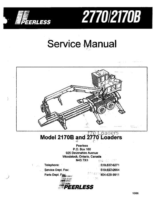 JOHN DEERE 2170 2770 KNUCKLEBOOM LADER SERVICE-REPARATURHANDBUCH