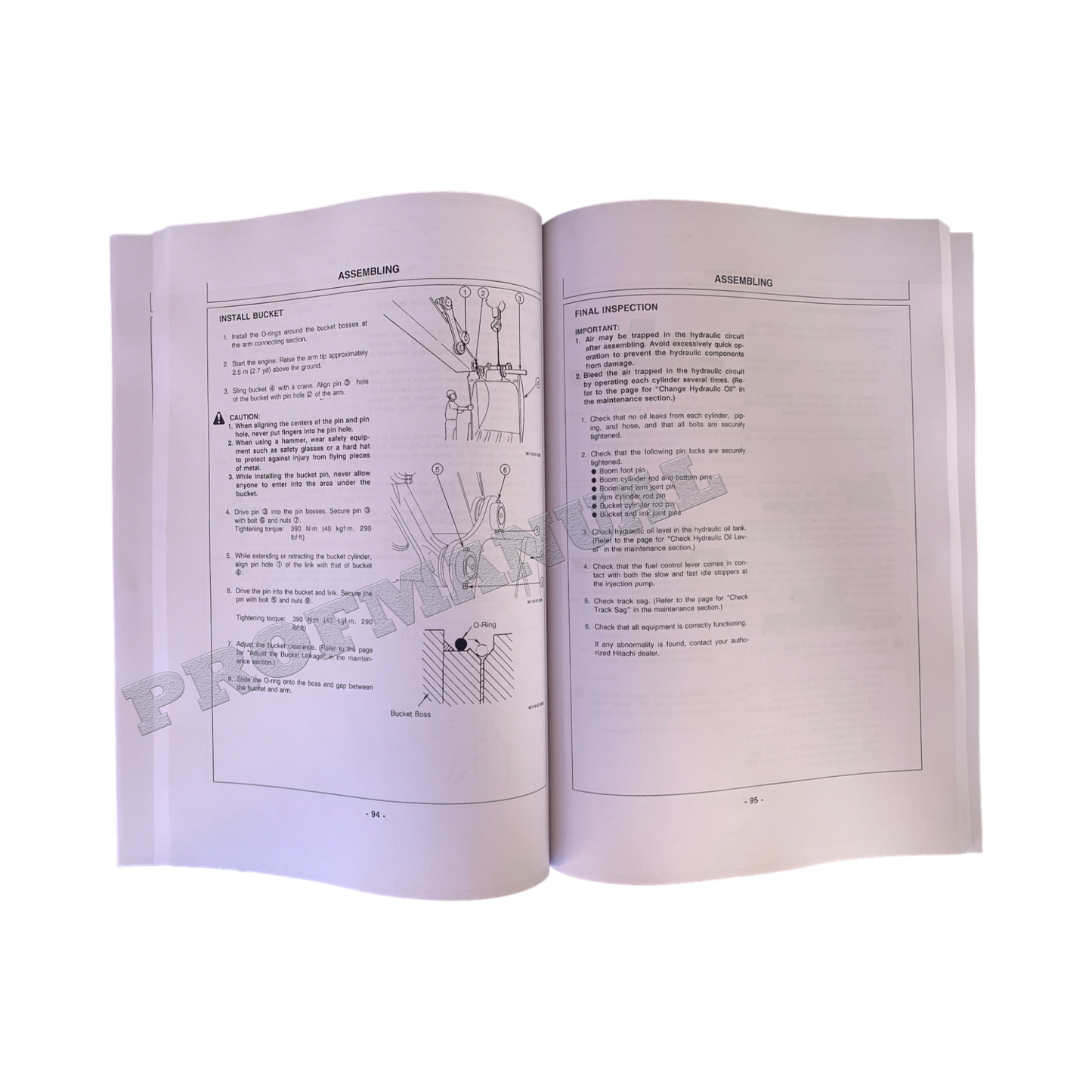 HITACHI EX550 EX550LC EX550H EX550LCH EXCAVATOR OPERATORS MANUAL