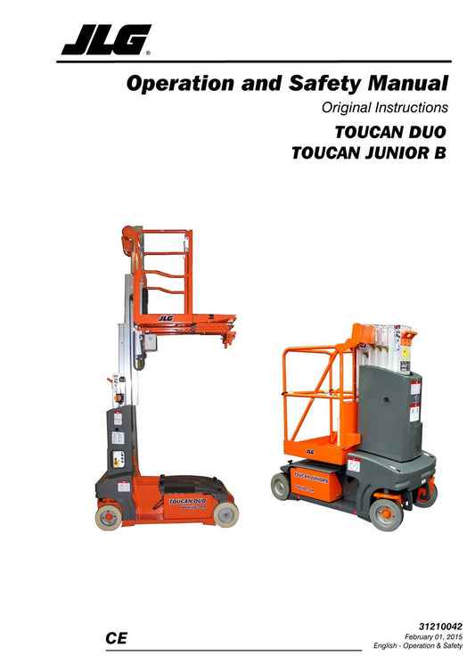 TOUCAN Duo Junior 6B Junior 8B Vertical Lift Operators Manual