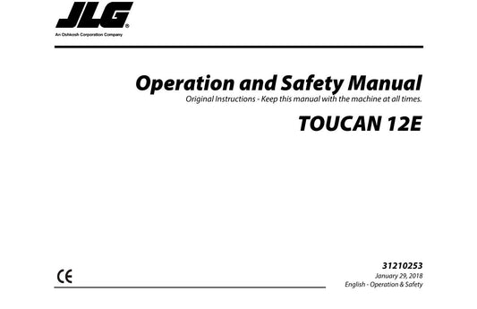 TOUCAN 12E 12E Plus Vertical Lift Maintenance Operation Operators Manual