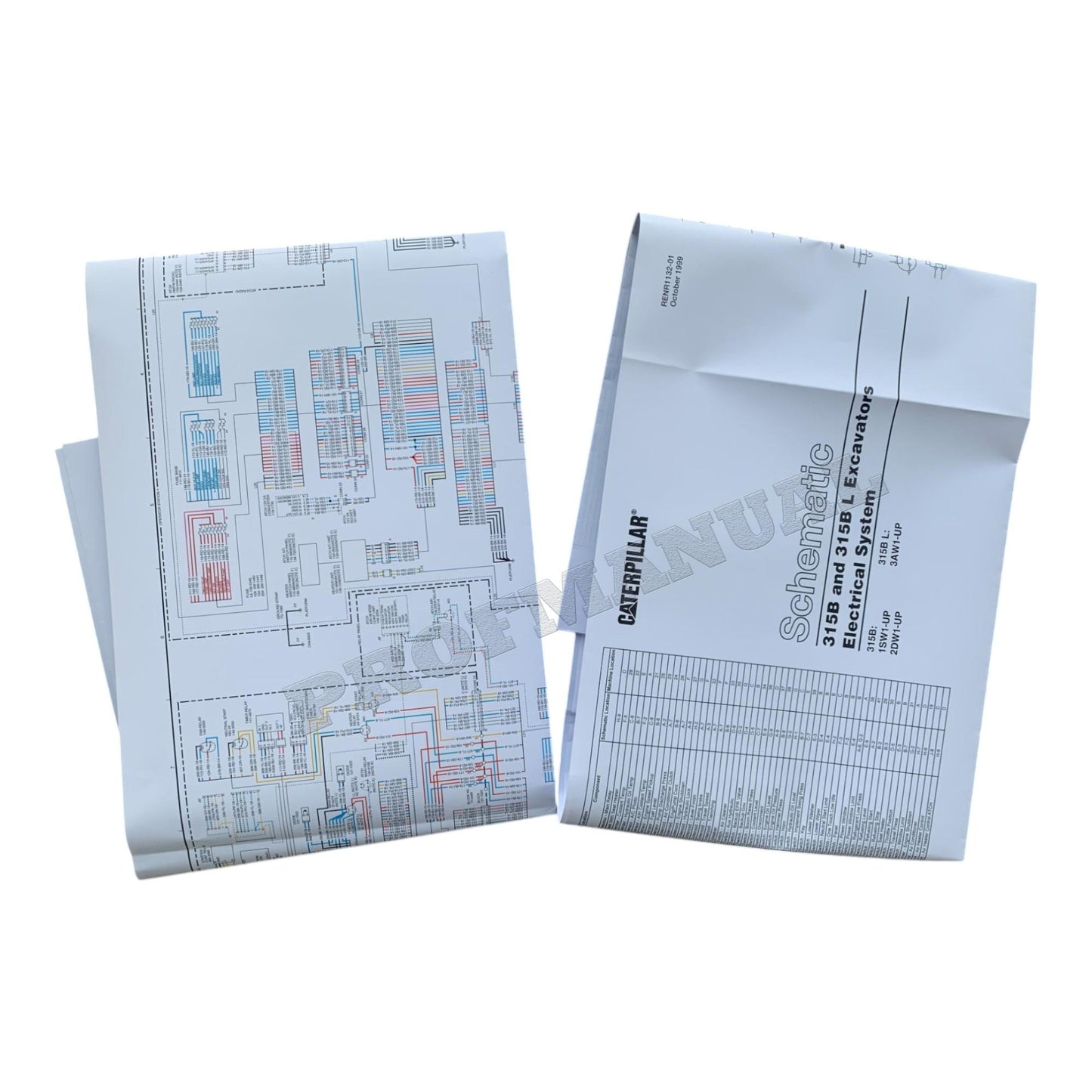 Caterpillar 315B 315B L Excavator Electrical Schematic Service Manual