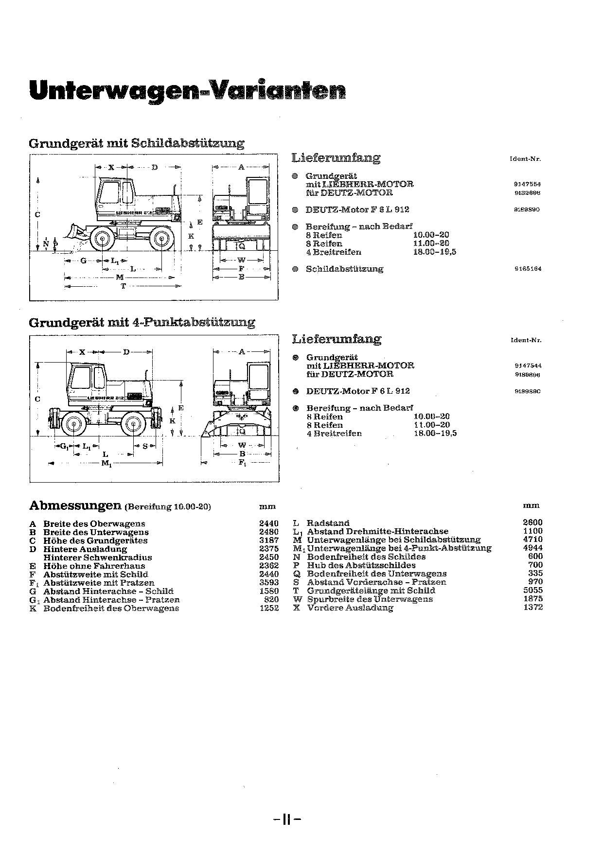 Liebherr A912 Hydraulikbagger Betriebsanweisung