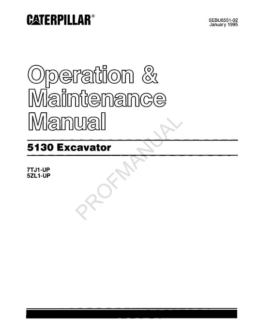 Wartungshandbuch für Baggerbetreiber Caterpillar 5130