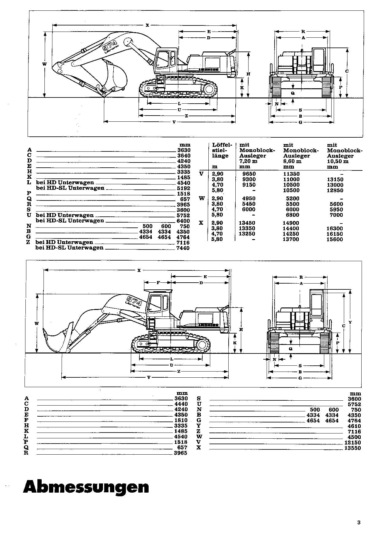 Liebherr R974 B Litronic Hydraulikbagger Betriebsanleitung ser 1105