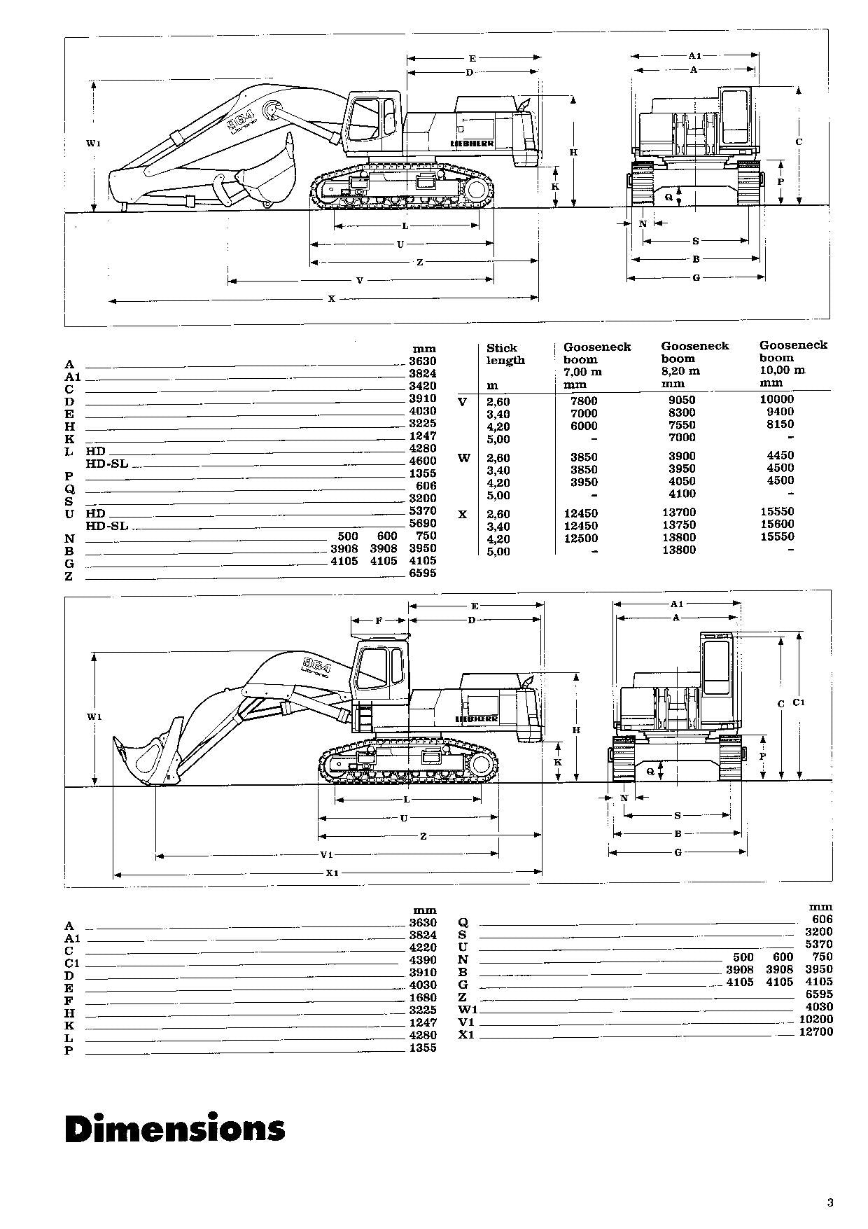 Liebherr R964 B Litronic Bagger Bedienungsanleitung Seriennummer 9042