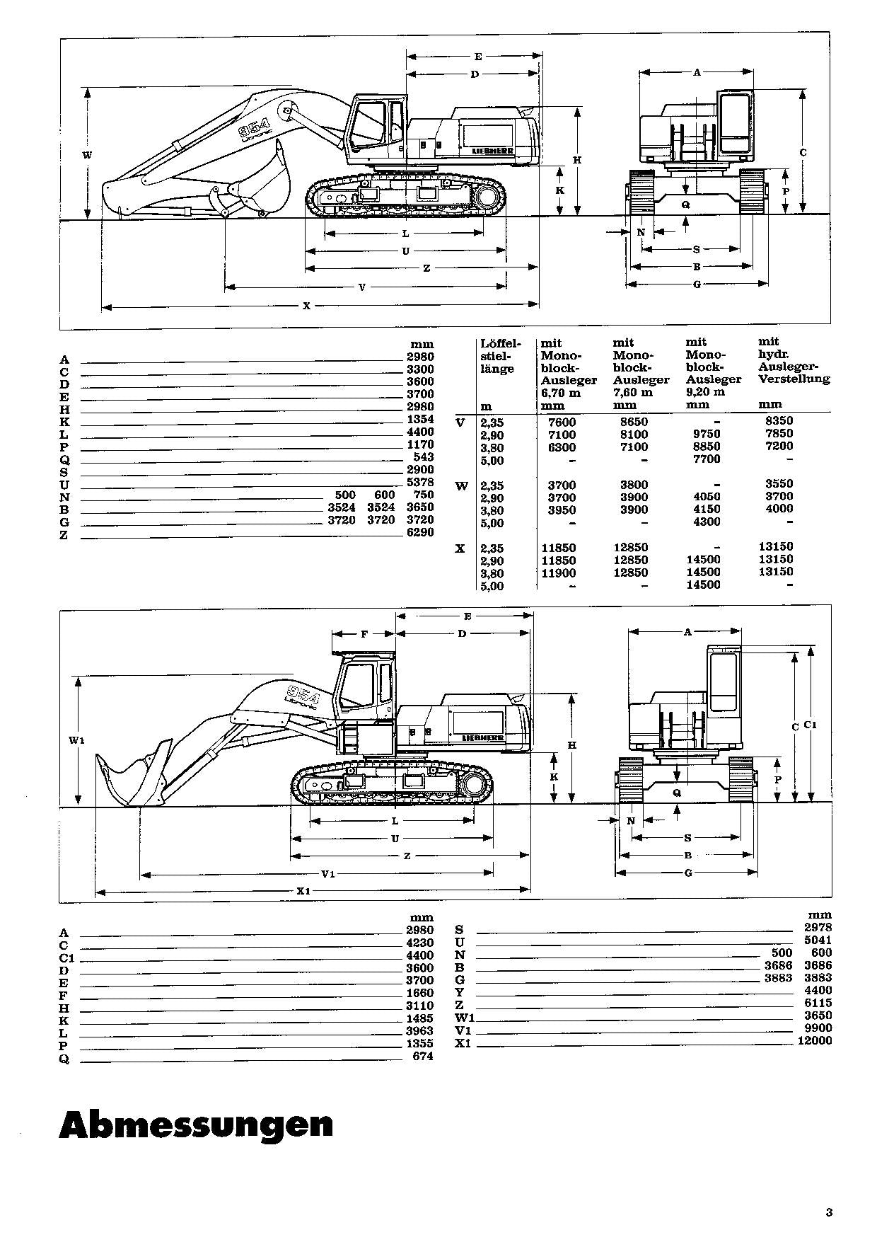 Liebherr R954 B Litronic Hydraulikbagger Betriebsanleitung Wartungsanleitung