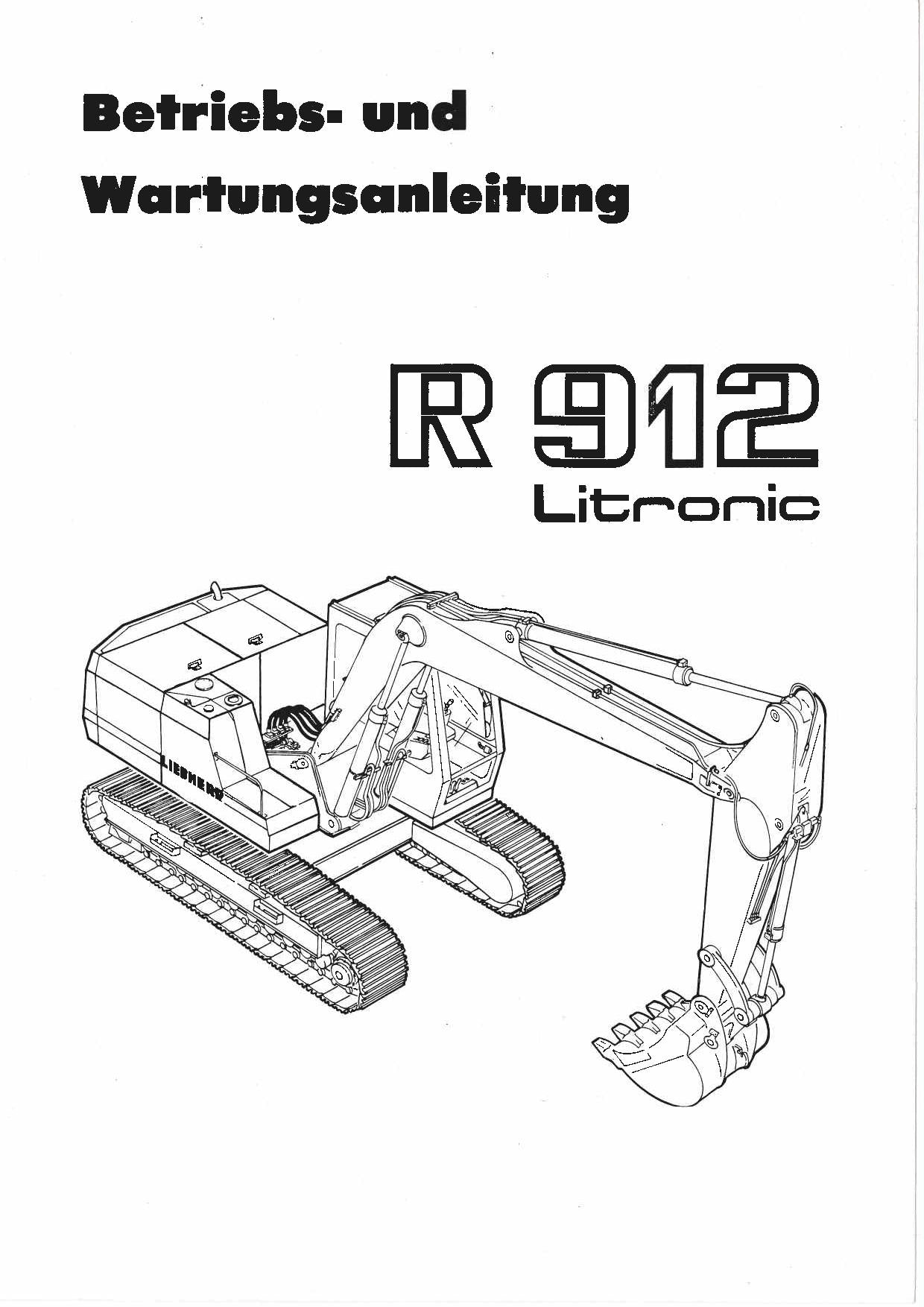 Liebherr R912 Litronic Hydraulikbagger Manuel d'utilisation 8502568