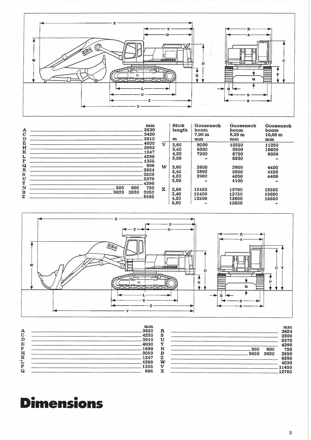 Liebherr R964 B Litronic Excavator Operators manual serial 5001